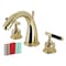 Kingston Brass KS2962CKL Widespread Bathroom Faucet with Brass Pop-Up, Polished Brass KS2962CKL - alternate 1